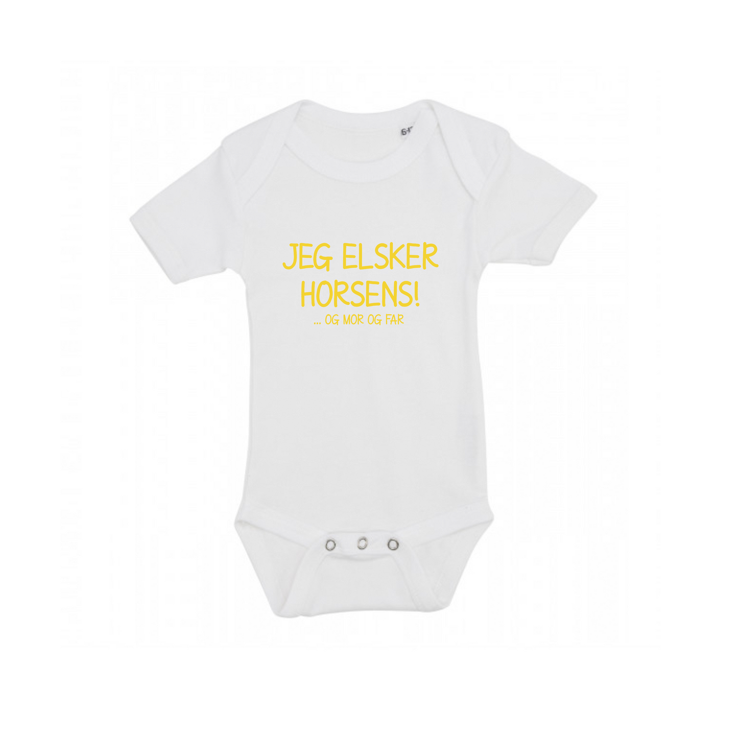 Jeg elsker horsens - baby bodystocking