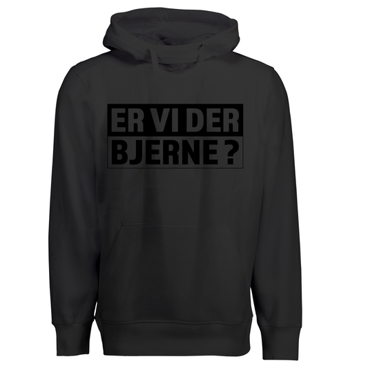 Er vi der Bjerne? - Hoodie Blackout