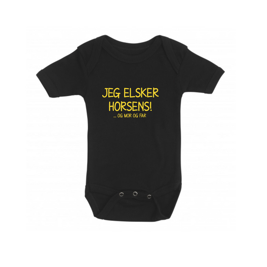 Jeg elsker horsens - baby bodystocking