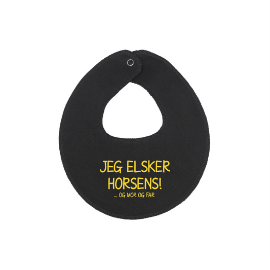 Jeg elsker horsens - baby hagesmæk